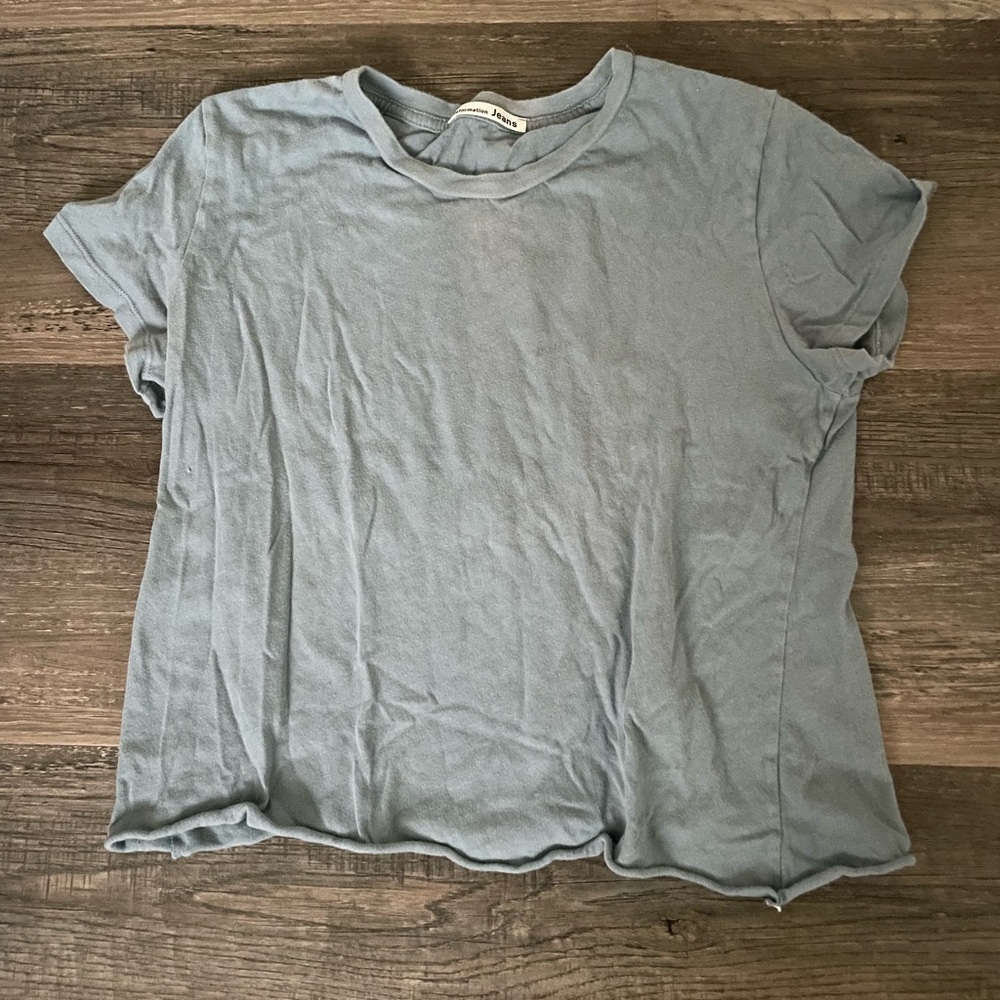 Reformation Light Blue Short Sleeve Tee